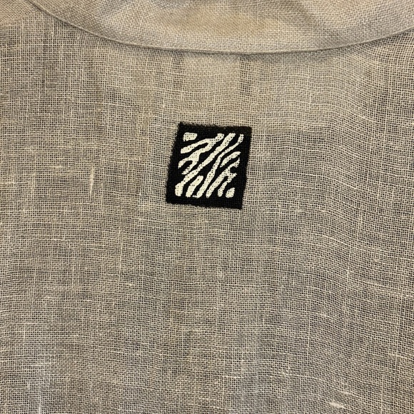 COPY - ON THE ROCKS BRAND TAN LINEN JACKET WTH COORDINATING BLACK SLEEVELESS MA… - Picture 7 of 14